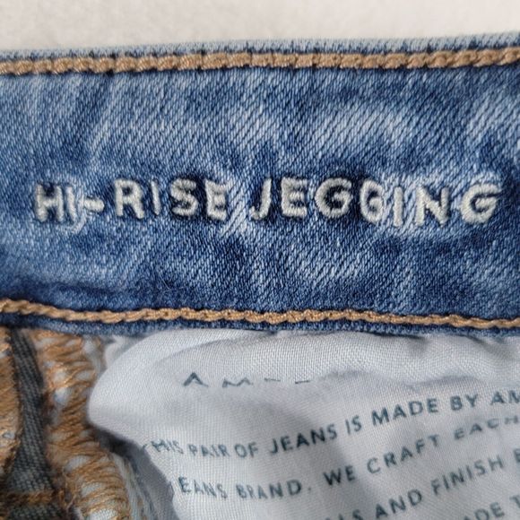 American Eagle Jeans Ne(x)t Level Stretch Jegging Women’s Size 0 Blue Denim - Picture 7 of 16